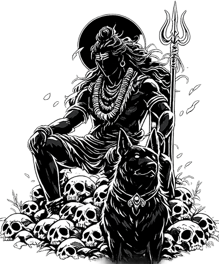 Kala Bhairava with sacred dog